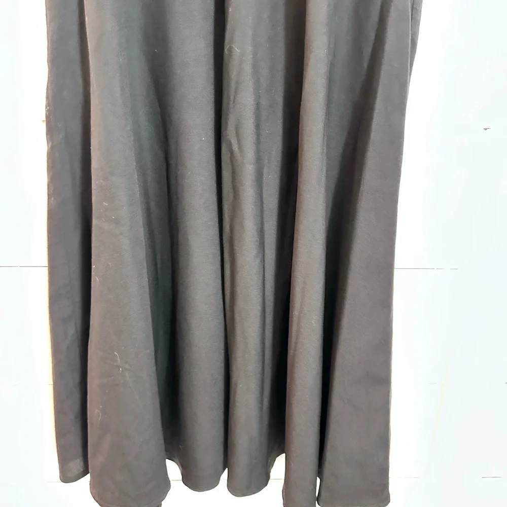 NWT 16 TALBOTS Black Made in the USA 100% wool maxi skirt old money quiet luxury - Picture 6 of 11